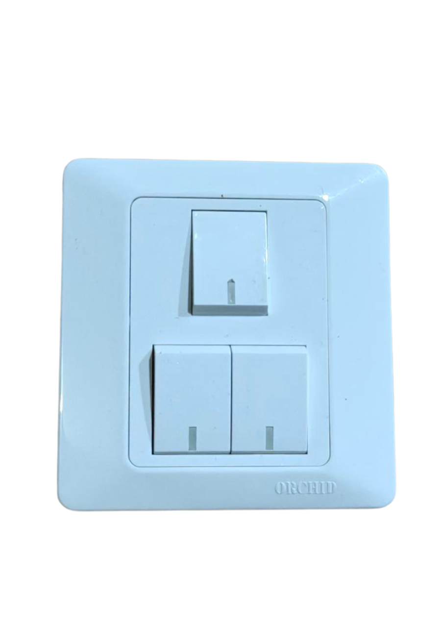 3 Gang Switch (White)