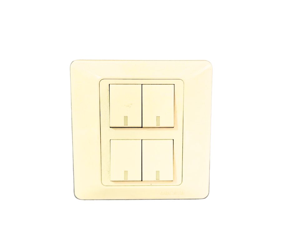 4 Gang Switch (White)