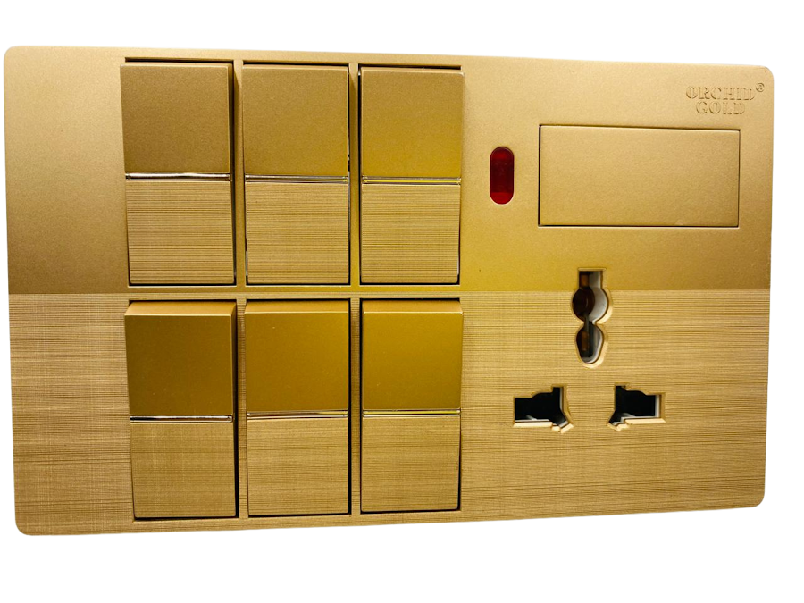 6 Gang Switch (Gold)