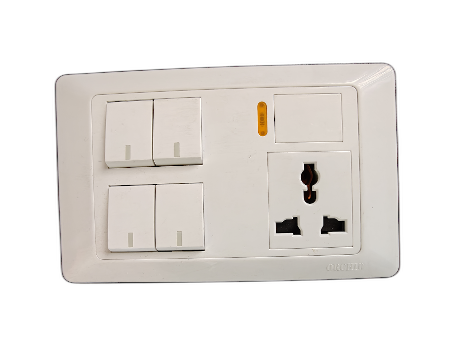 6 Gang Switch (White)